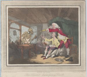 El doctor despidiendo a la muerte