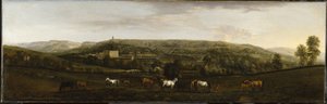 Vista de Chatsworth desde el suroeste de Peter Tillemans