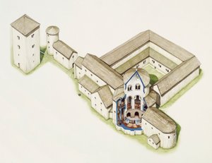 Iglesia sajona tardía, Abadía de San Agustín, Canterbury, Kent, finales del siglo XX o principios del XXI de Peter Urmston