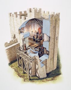 Castillo de Peveril, siglo XII de Peter Urmston