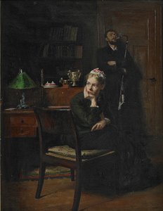 Escena Familiar en un Interior, 1885 de Peter Vilhelm Ilsted