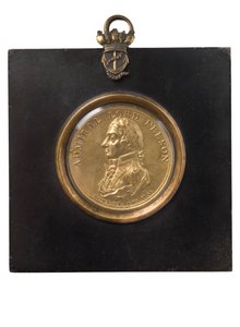 Placa de retrato del Almirante Lord Nelson, c.1805 de Peter Wyon