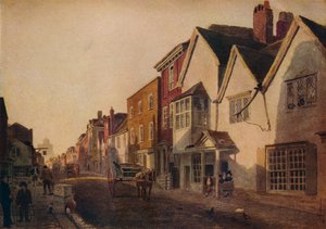 Eton High Street, siglo XIX, 1924 de Peter de Wint