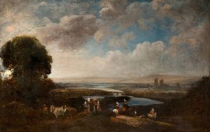 Paisaje extenso de Peter de Wint