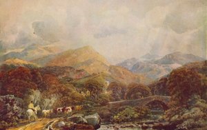 Paisaje montañoso, siglo XIX de Peter de Wint
