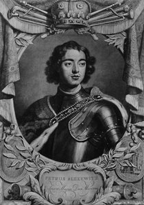 Pedro el Grande, Zar de Rusia, c1698 de Peter van Gunst