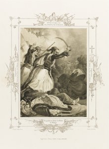 Christos Anagnostaras del Álbum del Heroísmo Griego, ca 1835 de Peter von Hess
