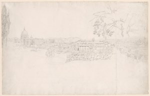 Panorama Fantástico de Roma desde San Pedro hasta el Castel San Angelo de Peter von Hess