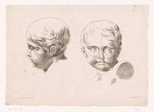 Dos cabezas de niños
Principios del dibujo del natural, quinta parte (título de la serie)
Vème Cahier De Principes Dessiné d