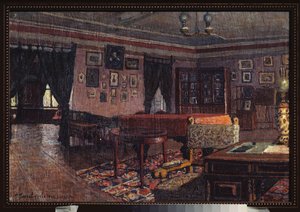 El salón de la casa de Peter Ilyich Tchaikovsky de Petr Ivanovic Petrovichev