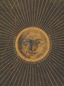 Volvelle da las reglas para predecir los eclipses solares y lunares de Petrus Apianus