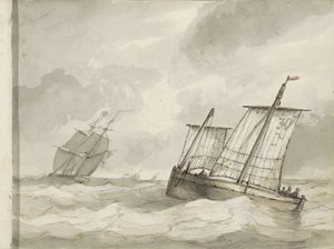 Veleros en un mar turbulento
