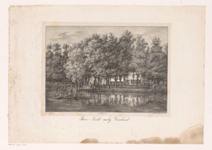 Vista de la finca de Breevecht
Bree-Vecht cerca de Vreeland (título en el objeto)
Gezigten aan de Rivier de Vecht (título de la serie) de Petrus Josephus Lutgers