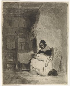 mujer leyendo de Petrus Marius Molijn