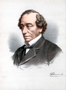 Benjamin Disraeli, 1er Conde de Beaconsfield, estadista conservador británico, c1890