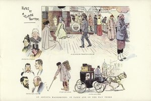 Las andanzas de un artista, en París y en el camino allí
