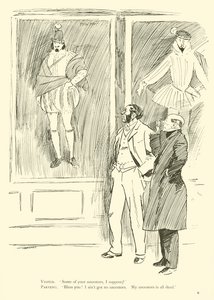 Caricatura de Phil May, de la década de 1890 de Phil May