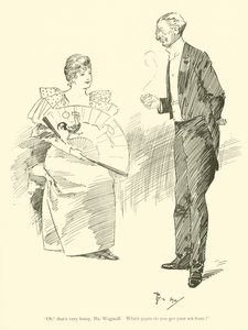 Caricatura de Phil May, de la década de 1890 de Phil May