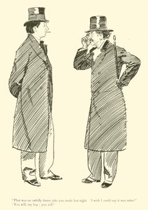 Caricatura de Phil May, de la década de 1890 de Phil May