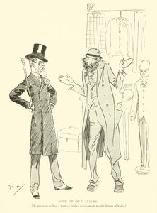 Caricatura de Phil May, de la década de 1890 de Phil May
