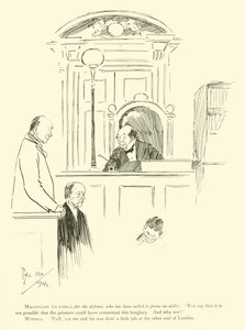 Caricatura de Phil May, de la década de 1890
