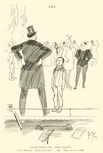 Caricatura de Phil May, de la década de 1890 de Phil May