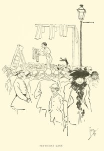 Caricatura de Phil May, de la década de 1890 de Phil May