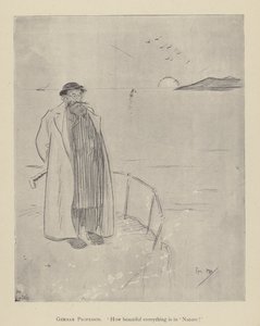 Caricatura de Phil May, de la década de 1890