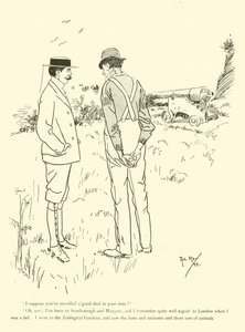 Caricatura de Phil May, de la década de 1890 de Phil May