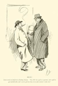 Caricatura de Phil May, de la década de 1890 de Phil May