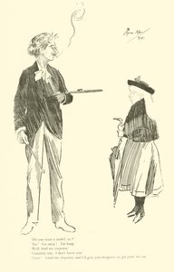 Caricatura de Phil May, de la década de 1890 de Phil May
