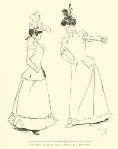 Caricatura de Phil May, de la década de 1890
