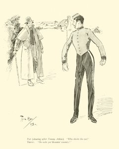 Caricatura de Phil May, de la década de 1890