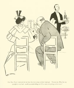 Caricatura de Phil May, de la década de 1890 de Phil May