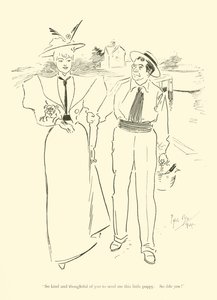 Caricatura de Phil May, de la década de 1890 de Phil May