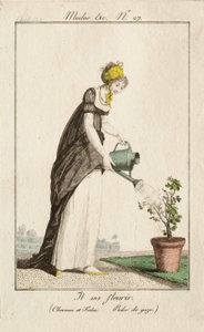Va a florecer (Cabello y fichú. Vestido de gasa.) de Philibert-Louis Debucourt