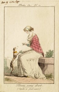 Mantente erguido (capucha abierta por abajo) de Philibert-Louis Debucourt