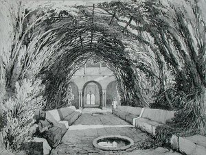 Piscinas en el jardín del Convento de San Domingo, Alhambra, Lámina 6 de 