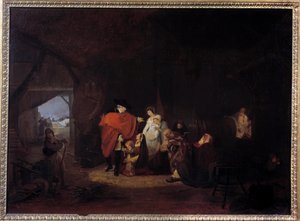 Rasgo de humanidad de Luis XVI: invierno de 1784 el rey da limosna a los habitantes de Versalles