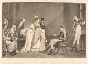 La naranja, o el moderno juicio de París de Philibert Louis Debucourt