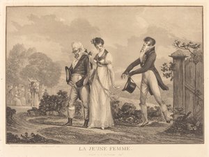 La joven mujer de Philibert Louis Debucourt