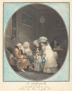 El cumplido o la mañana de Año Nuevo de Philibert Louis Debucourt