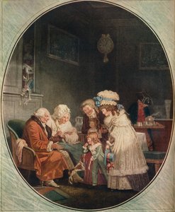 Le Compliment ou La Matinee Du Jour De Lan, 1887 de Philibert Louis Debucourt
