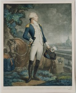 Retrato del Marqués de La Fayette (1757-1834) comandante de la Guardia Nacional, 1790
