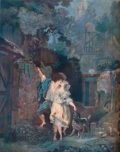 El ascenso, o la despedida matutina, 1787 de Philibert Louis Debucourt
