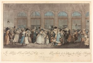 Paseo de la Galería del Palais Royal de Philibert Louis Debucourt