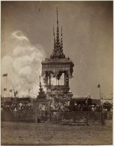Una cremación birmana de Philip Adolphe Klier