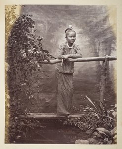 Retrato de una doncella birmana, Fotógrafo: Klier, Colección Philip Adolphe Gladstone