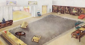 Interiores de los años 30: Sala de estar y estudio