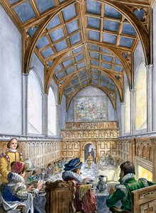 Gran Salón, Castillo de Old Wardour, siglo XVI de Philip Corke
